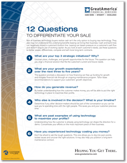 12 Questions to Differentiate Your Sale 091321 THUMBNAIL