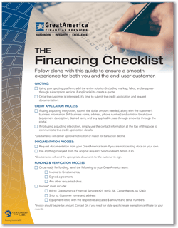 Financing Checklist 061621 THUMBNAIL