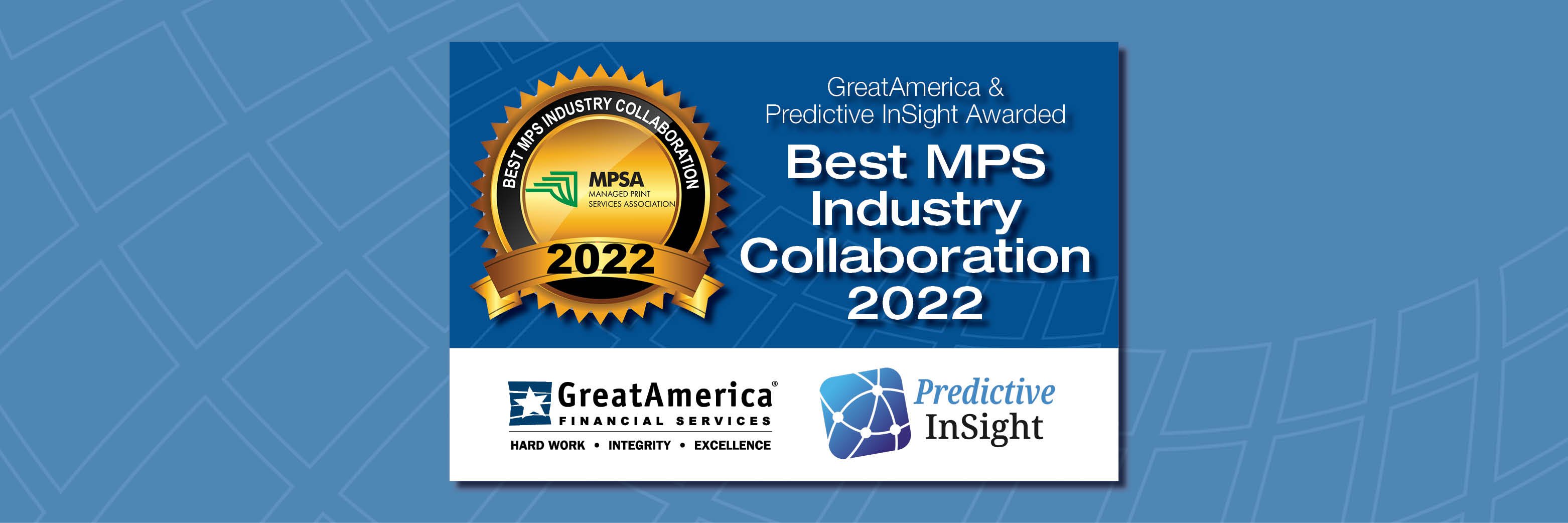 GreatAmerica and Predictive Insight Receive MPS Award